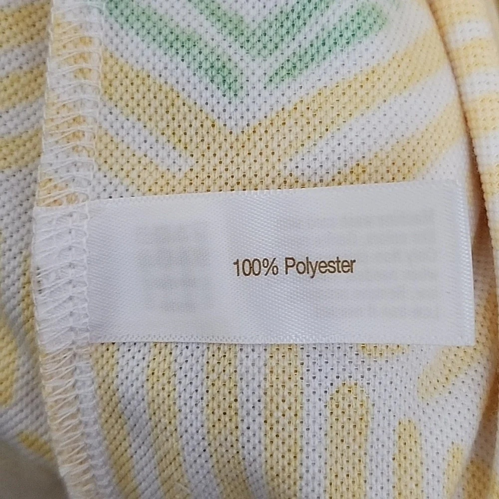 Stan Herman  Coastal Mosaic Ripples Zip Lounge/ Robe Dress Sunshine Size Small - Picture 3 of 16